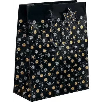 Sigel GT028 Stardust torba na prezent świąteczny, duża, 26 x 33 cm
