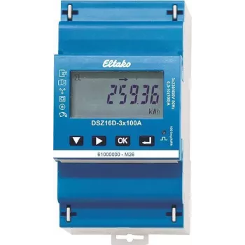 Eltako DSZ16D-3x100A Trójfazowy licznik energii, pomiar bezpośredni, certyfikat MID, 100A, szyna DIN