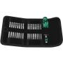 Wera Kraftform Kompakt 60 Torque Zestaw wkrętaków z grzechotką, wielobitowy, 17-częściowy, bity 1/4 inch Hex, uchwyt szybkomocujący Rapidaptor, Hex-Plus, składany pokrowiec