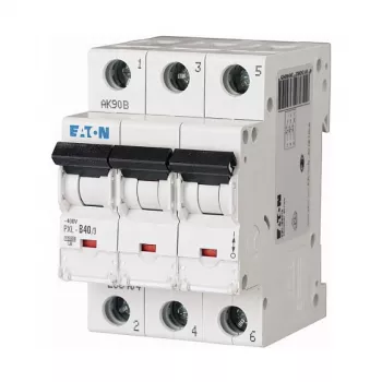 Eaton PXL-B40/3 40A 3-biegunowy wyłącznik nadprądowy o charakterystyce B (MCB)