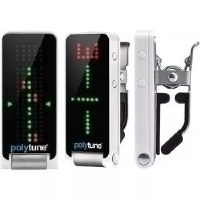 Stroik klipsowy TC Electronic PolyTune Clip - polifoniczny, chromatyczny, stroboskopowy, z automatycznie obracającym się ekranem LED, czarny