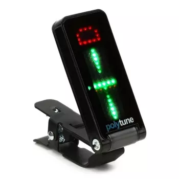 Stroik klipsowy TC Electronic PolyTune Clip - polifoniczny, chromatyczny, stroboskopowy, z automatycznie obracającym się ekranem LED, czarny