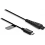 Delock USB Type-C™ Kabel ładujący 5 V do golarek elektrycznych kompatybilny z seriami Remington HC4250, MB4200, MB6850 – 1,2 m kabel zastępczy, czarny