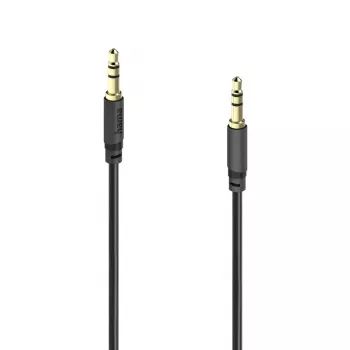 Hama Basic Line 3,5 mm kabel audio Jack, męski-męski, 3 m, czarny