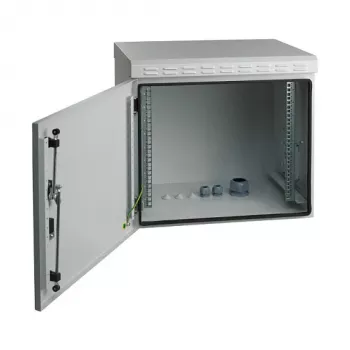 EFB 19 inch szafa ścienna 9U głębokość 450mm IP55 wstępnie zmontowana RAL7035 szary