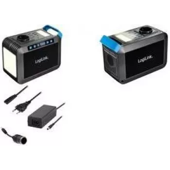 LogiLink PPS0301 Przenośna stacja zasilania 300W, 288Wh, czysty sinus, 1x AC, 1x DC, 4x USB-A, 1x USB-C PD, czarny