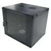 LogiLink 19 inch szafa ścienna jednosekcyjna 6U, Flat Pack, czarna (RAL 9005)