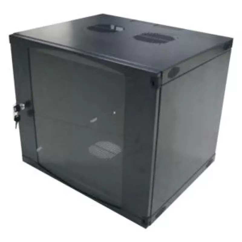 LogiLink 19 inch szafa ścienna jednosekcyjna 6U, Flat Pack, czarna (RAL 9005)