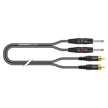 Sommer Cable SC-Onyx 0,25mm² zbalansowany kabel audio 1m – kabel patchcord OFC o ultraniskiej pojemności