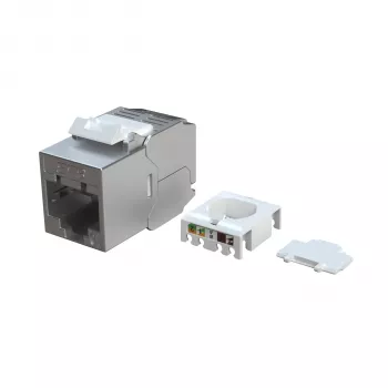 EFB Elektronik E-200130 Keystone Slim/Short Cat.6A ekranowany moduł cynkowo-cast 10G
