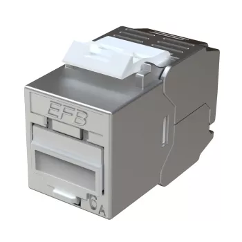 EFB Elektronik E-200130 Keystone Slim/Short Cat.6A ekranowany moduł cynkowo-cast 10G