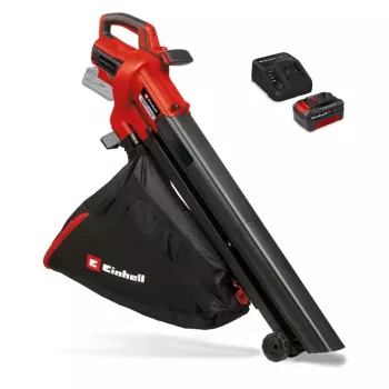 Einhell Power X-Change VENTURRO 18/210 Zestaw bezprzewodowa dmuchawa i odkurzacz do liści, 18V, bateria 4.0Ah, czerwony/czarny