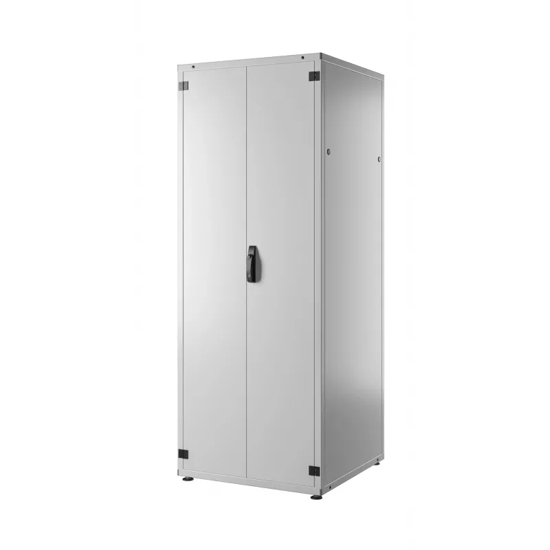 EFB PRO-4288GR.G1S2 42U 19 inch Szafa sieciowa, szara RAL 7035, 800x800x2000 mm, drzwi przednie ze szkła hartowanego