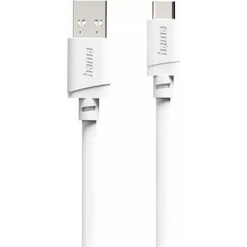 Hama USB-A do USB-C Kabel, 2 m, Biały