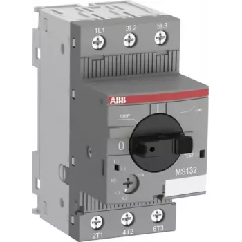 ABB MS132-0.63 Wyłącznik silnikowy, 0,63 A, 3-biegunowy, termomagnetyczny, 100 kA przy 400 V