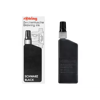 rOtring Isograph czarny tusz pigmentowy 23 ml do piór technicznych
