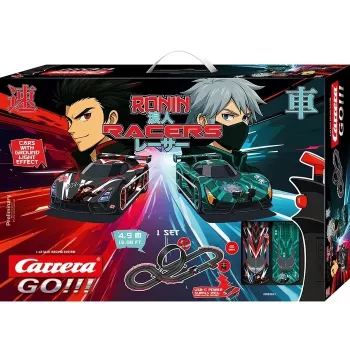 Carrera GO Ronin Racers 1:43 Zestaw Wyścigowy Samochodzików z Pętlą i Przelotem