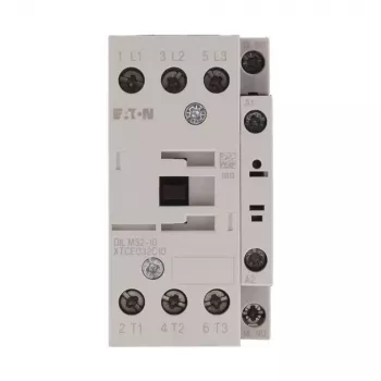 Stycznik mocy Eaton DILM32-10, 3-biegunowy, 32 A, cewka 230 V AC 50 Hz / 240 V AC 60 Hz, 1 styk pomocniczy NO