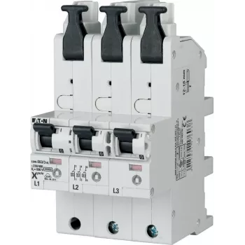 EATON LSHU-E50/3-KL Wyłącznik ochronny linii głównej, 50 A, 3-biegunowy, 230/400 V AC, charakterystyka E, selektywny