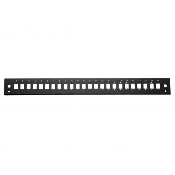 EQUIP 19 inch Panel krosowy 24x LC-Duplex SC-Simplex, stalowy, czarny - moduł rack 1U