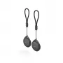 Hama 185839 Smart Tracker 2-Pack (czarny) – kompatybilny z Apple Find My i Google Find My Device, Bluetooth 5.2, IP67 wodoodporny, wymienna bateria CR2032, alarm 80 dB