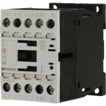 EATON DILM12-10 24VDC Stycznik mocy 3-biegunowy 1NO 12A 5.5kW 400V AC-3 Szyna DIN