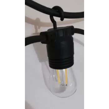 SYNERGY21 S21-LED-001138 Żarówka LED Retrofit S14 E27 Ciepła Biała 1.5W do Oświetlenia Girland