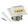 EFB Elektronik FTTH-OUTLET-LC-OM3 Wpuszczana ścienna puszka światłowodowa, 2x LC-Duplex OM3 Multimode, czysta biel