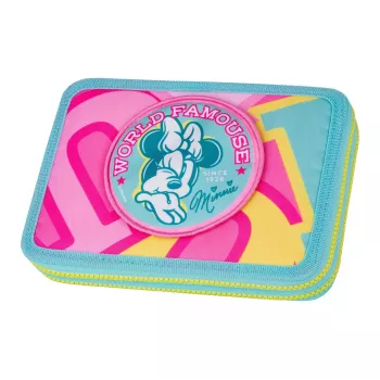 McNeill Wypełniony Piórnik z 2 Zamkami XL Disney Minnie Mouse