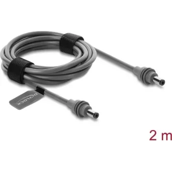 Delock DC 5.5 x 2.1 mm Męski do DC 5.5 x 2.1 mm Męski Przewód zasilający do Starlink Mini, 2 m Szary