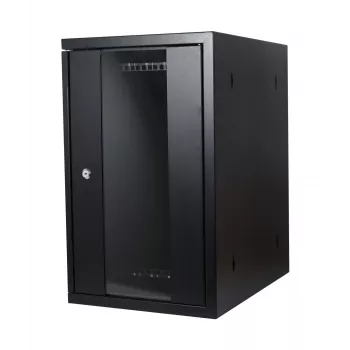 ALLNET 19-calowa szafa ścienna pionowa T370 Czarna seria SMH
