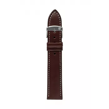 Pasek skórzany Zeppelin, brązowy, 22 mm
