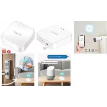 LogiLink Zigbee Gateway, Wi-Fi 802.11b/g/n, Tuya Compatible, Biały
