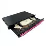 LogiLink 19 cala 1U 24-Port LC Duplex OM4 Multimode Splice Box Patch Panel, Czarny