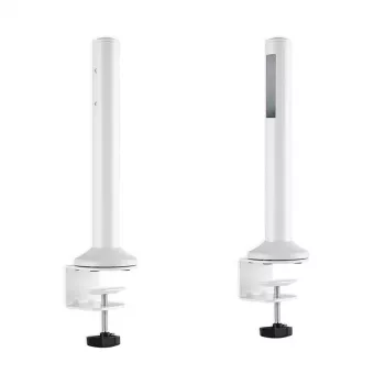 LogiLink Slatwall Desktop Mounting Pole, Zestaw 2 szt. – wysokość 450 mm, średnica 35 mm, czarny, montaż bez narzędzi