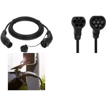 HARTING EVC0106 Przewód ładujący do EV Typ 2 3-fazowy 20 A 11 kW 7,5 m Czarny