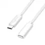LogiLink USB 2.0 Type-C Przedłużacz, C/M do C/F, 480 Mbps, 60W, Biały, 3 m