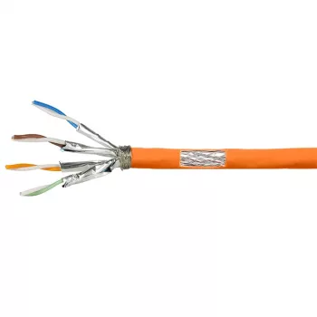 LogiLink Cat.7 600 MHz kabel instalacyjny 23 AWG CCA, S/FTP 10 m, pomarańczowy