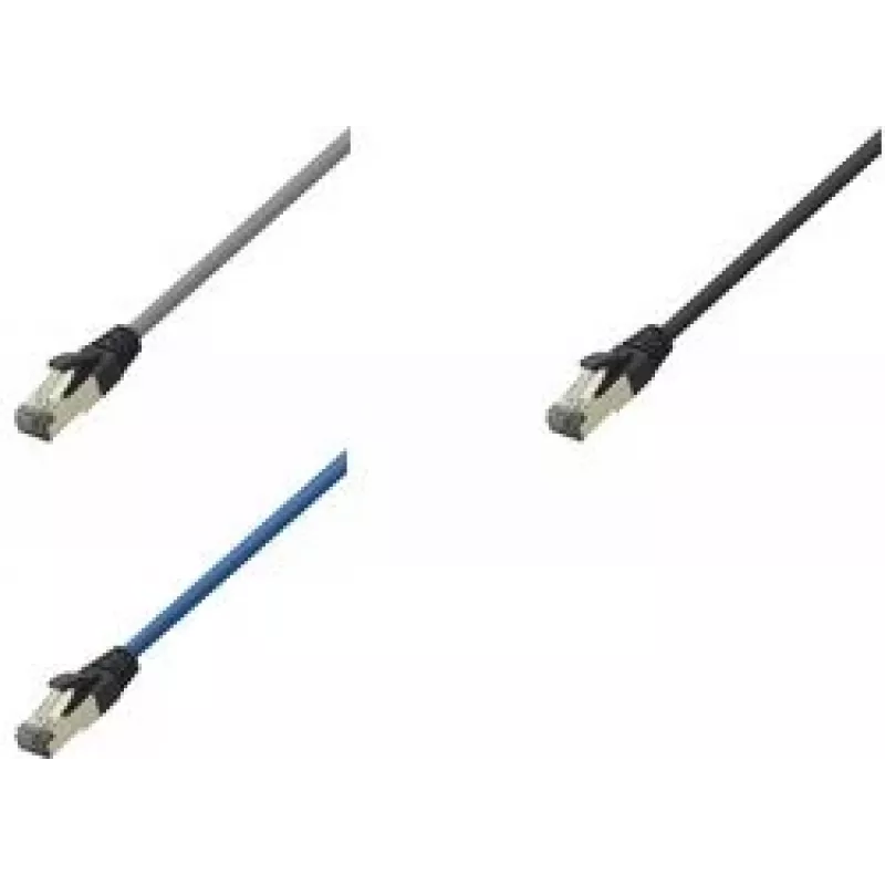 LogiLink Cat 8.1 S/FTP Patchcord, RJ-45 męski do RJ-45 męskiego, 3 m, 40 Gbps, 2000 MHz, bezhalogenowy, jasnoszary RAL 7035