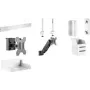 LogiLink Slatwall Gazowy Ramię Monitora na 17-32 cale, VESA 75/100, 2-9 kg, Czarny