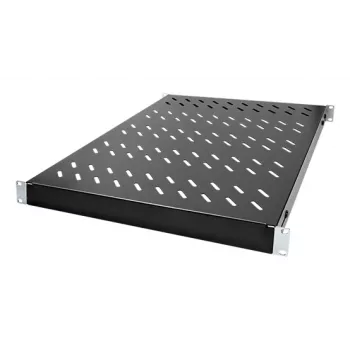 LogiLink 19 inch Regulowana Półka do Szaf Rack, 1U, Głębokość 600 mm, Czarna (SF0600B)