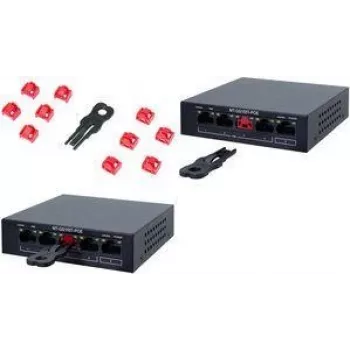LogiLink RJ45 Port Blocker Zestaw z kluczem, 10 zamków, niebieski