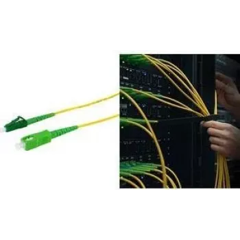 LogiLink FPSLS40 OS2 Single Mode Światłowód Przewód Połączeniowy, SC do LC Simplex, 40 m, Żółty, LSZH