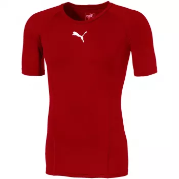 Puma LIGA Baselayer koszulka męska z krótkim rękawem, czerwona, rozmiar S