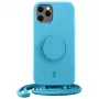Just Elegance JE PopGrip Etui do iPhone 11 Pro 5,8 cala Niebieskie/Turkusowe