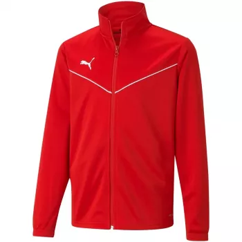 PUMA teamRISE Treningowa kurtka poliestrowa Jr Czerwona 657393 01 164cm