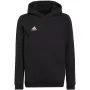 adidas Entrada 22 Bluza z kapturem dla dzieci Czarna 128cm