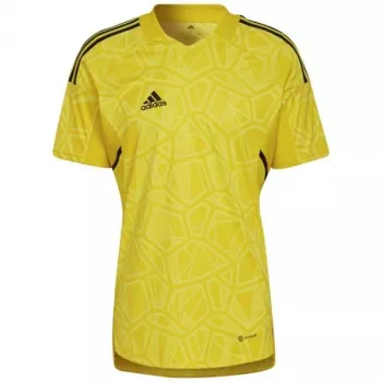 adidas Męska koszulka bramkarska Condivo 22 z krótkim rękawem, słoneczna żółć HF0138