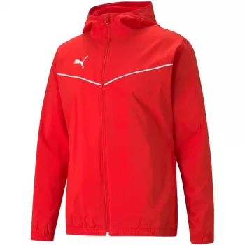 PUMA teamRISE kurtka przeciwdeszczowa czerwona 657396 01