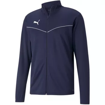 PUMA teamRISE Poliestrowa kurtka treningowa granatowa 657392 06 S męska kurtka piłkarska z pełnym zamkiem